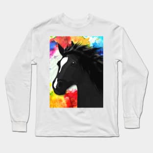 Horse Lovers Galloping Horse Long Sleeve T-Shirt